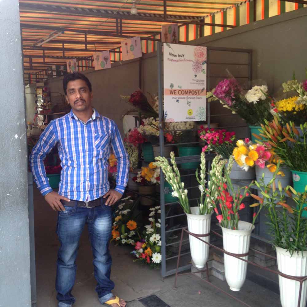 How can flowers be composted in cities?