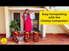 Daily Dump Chomp Single home composter in outdoor balcony saves 430kg from landfill every year