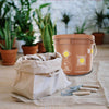 Composting test kit items displayed on white background