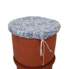 Daily Dump Composter Fly Protector in two sizes 12inch and 13.5 inch diameter bright  printed cotton 
