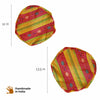 Daily Dump Composter Fly Protector in two sizes 12inch and 13.5 inch diameter bright  printed cotton 