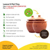 Features of Daily Dump Leave it Pot Small aerobic home composting kit for 4-5 people as row composter for smell-free easy composting