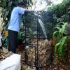 Daily Dump Metal leaf composter 22 inches diameter for composting dried leaves