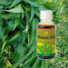 Daily Dump Neem Oil 100ml bottle in foreground and corrugated background