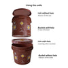 Add On Bucket | Single bucket and lid with holes to upgrade Gobble Composter