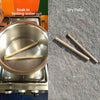 Daily Dump Bamboo straw set 8 inch length with 2 straws and cleaning brush in slim jute pouch