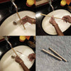 Daily Dump Bamboo straw set 8 inch length with 2 straws and cleaning brush in slim jute pouch