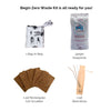 Daily Dump Begin Zero waste kit scrubber, steel straw, bag in bag and 108 Soapynuts pack