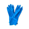 Daily Dump latex free teal gloves in use while handling kitchen waste in Khamba Composter