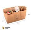 Daily Dump Jute Bag Sort-it Store-it Sell it bag in use with sorted dry recyclable waste