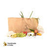 Daily Dump Jute Bag Sort-it Store-it Sell it bag in use with sorted dry recyclable waste