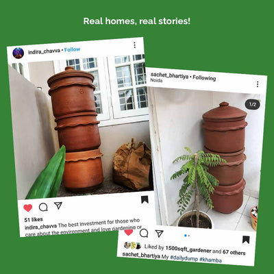 Easy home composting with Khamba 3Tier Large composter