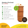 Khamba Composter | Terracotta stack home compost bin