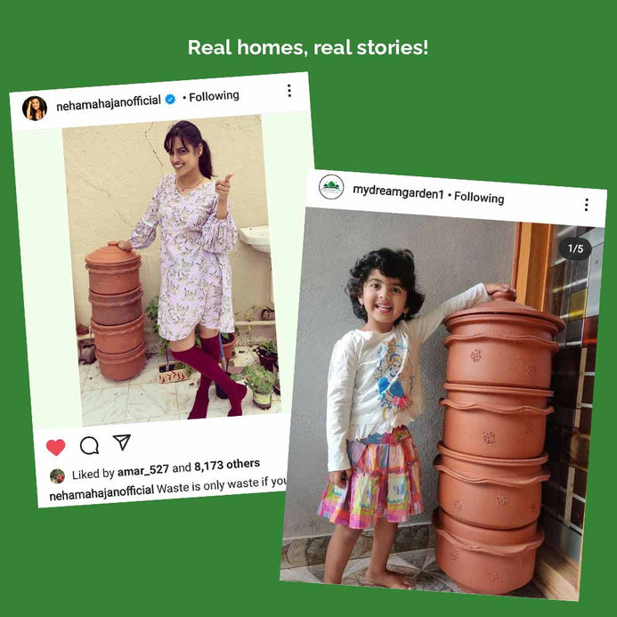 Easy home composting with Khamba 3Tier Large composter