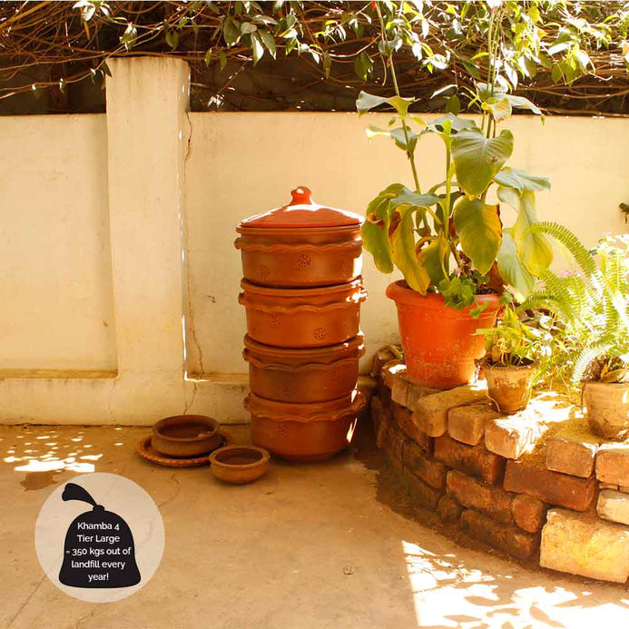 Easy home composting with Khamba 3Tier Large composter