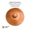 Single terracotta lid for compost bin Khamba 3 Tier small, Mota Lota Small and Tiny Leave it Pot