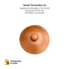 Single terracotta lid for compost bin Khamba 3 Tier small, Mota Lota Small and Tiny Leave it Pot