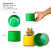 Little green corner kit with corrugated background
