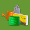 Little green corner kit with corrugated background