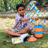 Magic Gamla Pot children's book by Daily Dump about the joy of composting at home on corrugated background
