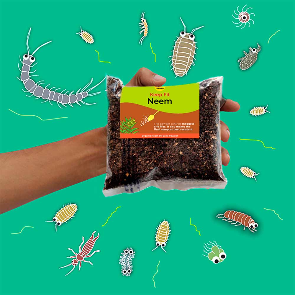 Buy Daily Dump Neem Powder 250g | control maggots in compost