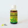 Daily Dump Neem Oil 100ml bottle in foreground and corrugated background