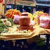 Daily Dump Pooja Ganesha terracotta flower waste home composter kept with other accessories for prayers and offering