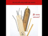Daily Dump Bamboo straw set 8 inch length with 2 straws and cleaning brush in slim jute pouch
